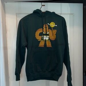 Vintage Seattle Sonics Basketball Green Hoodie with Graphic Design